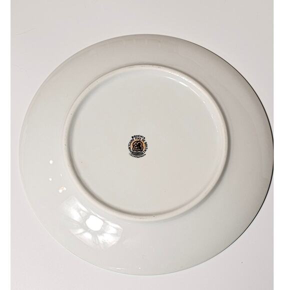 1940s Bohemia Porcelain Fruit Colander Painted Grapes Made in Czechoslovakia - Picture 5 of 9